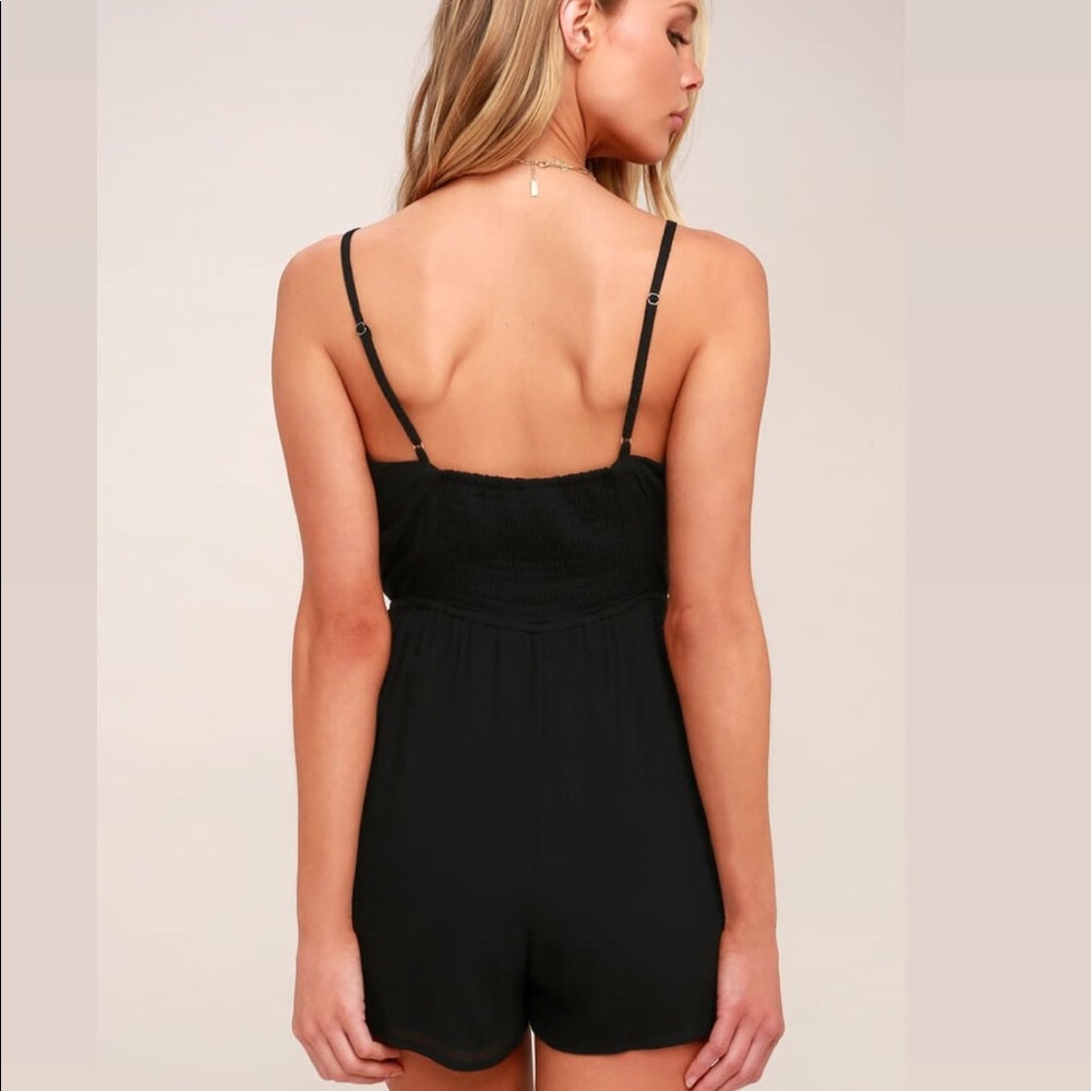 *NEW* Topshop Ruffled Black Romper